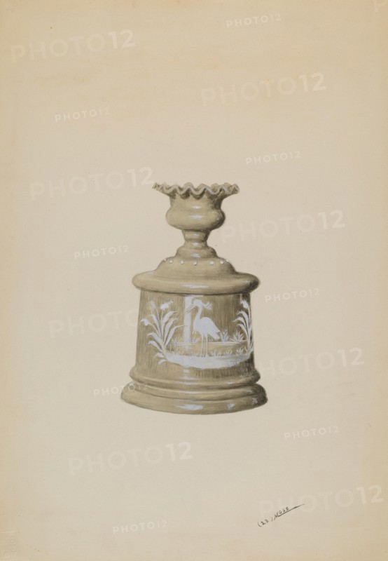 Trinket Box with Lid, c. 1936. Creator: Charles Moss.
