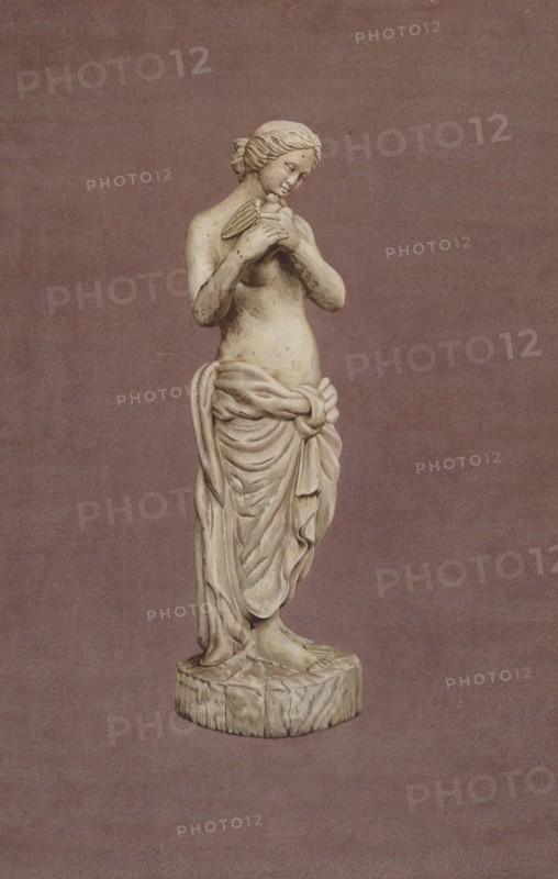 Wooden Garden Figure, c. 1937. Creator: Elizabeth Moutal.