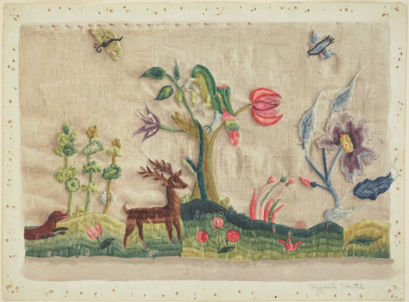 Embroidery, c. 1936. Creator: Elizabeth Moutal.