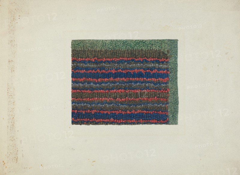 Shaker Rug Material, c. 1936. Creator: Elizabeth Moutal.