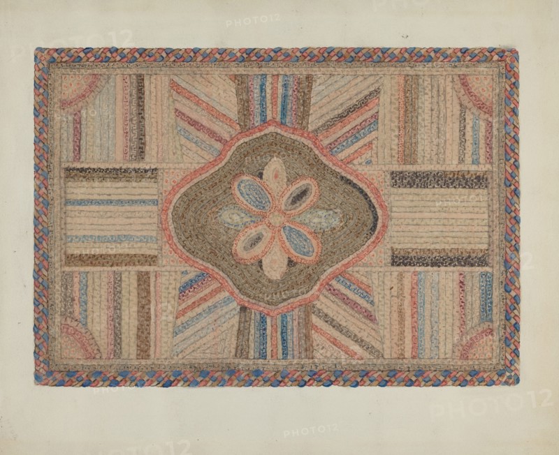 Shirred Rug, c. 1936. Creator: Elbert S. Mowery.