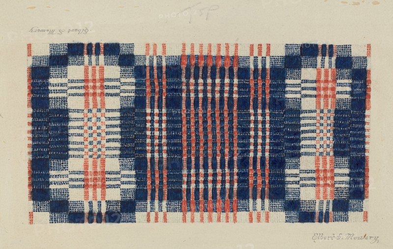 Coverlet: Gentleman's Fancy, 1935/1942. Creator: Elbert S. Mowery.