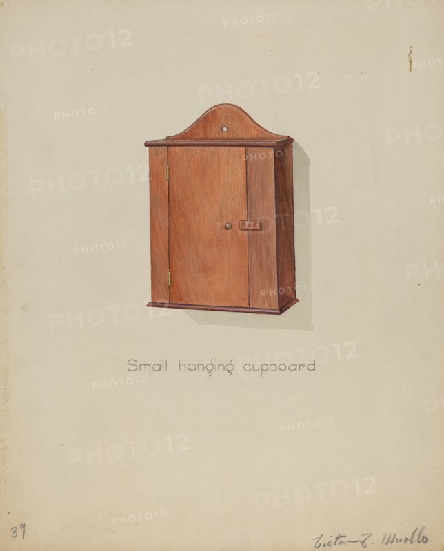 Shaker Hanging Cupboard, c. 1936. Creator: Victor F. Muollo.