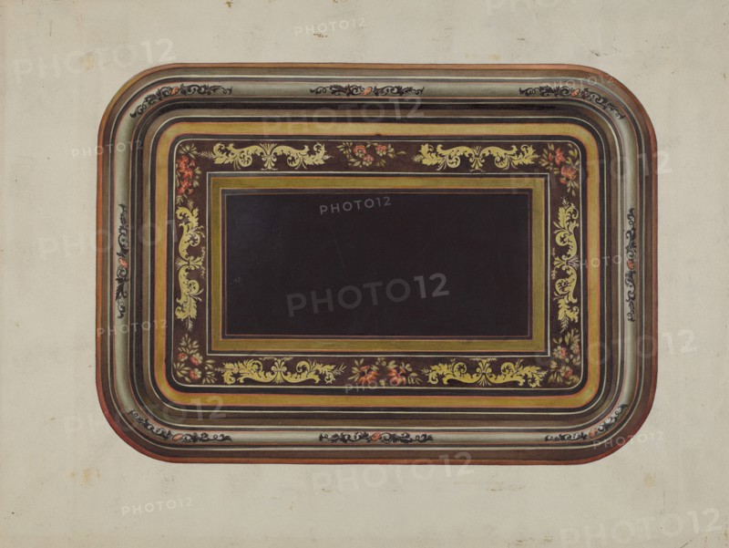 Tin Tray, c. 1937. Creator: Victor F. Muollo.