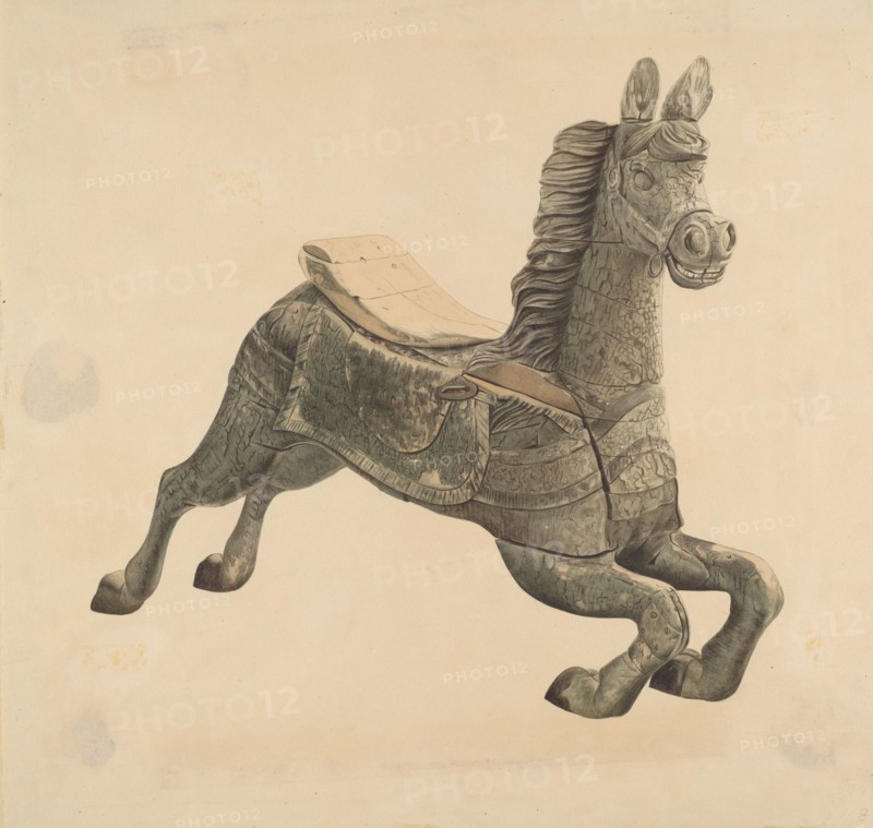Carousel Horse, c. 1938. Creator: Henry Murphy.
