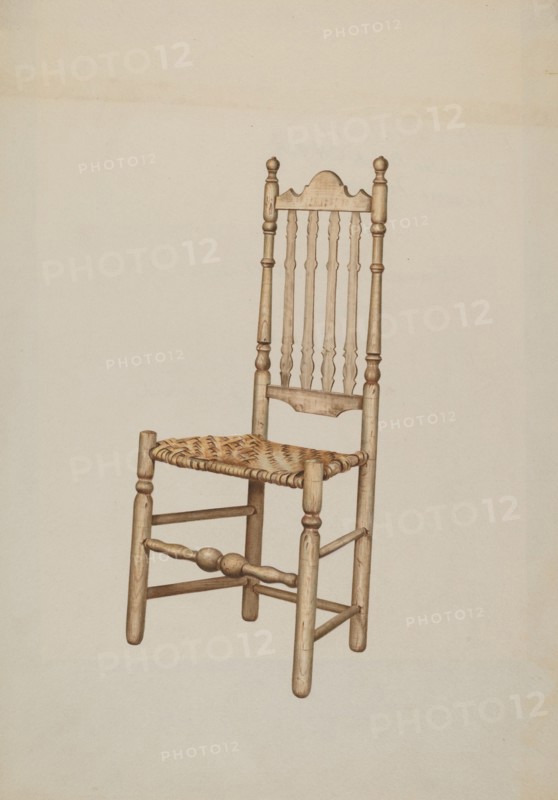 Banister Back Chair, 1935/1942. Creator: Henry Murphy.