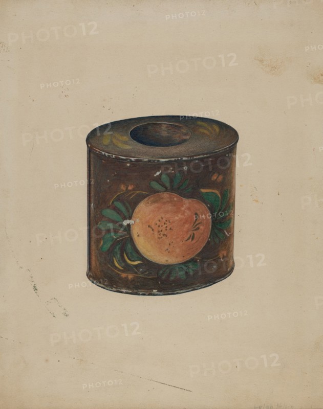 Toleware Canister, c. 1941. Creator: Lelah Nelson.