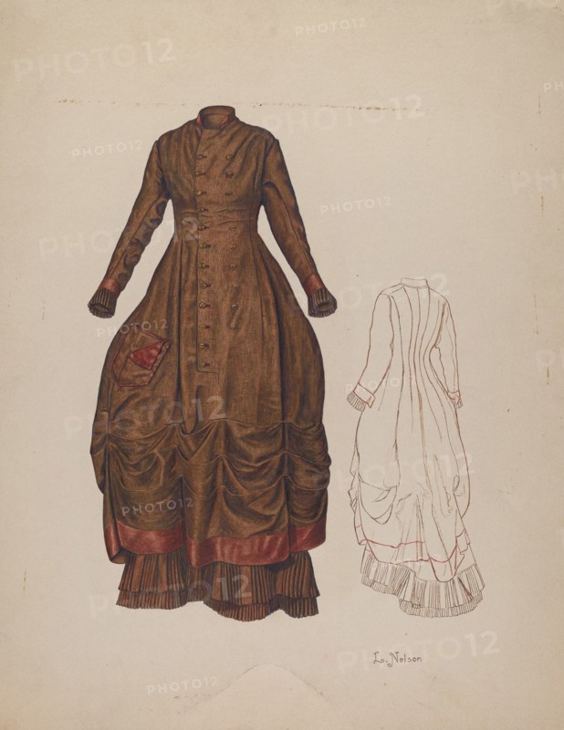 Dress, c. 1941. Creator: Lelah Nelson.