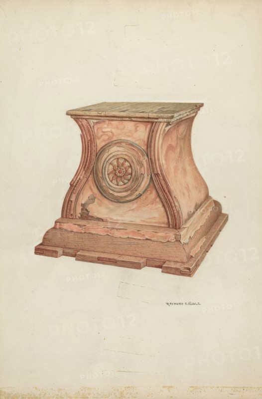 Stand for Baptismal Font, 1935/1942. Creator: Raymond E. Noble.