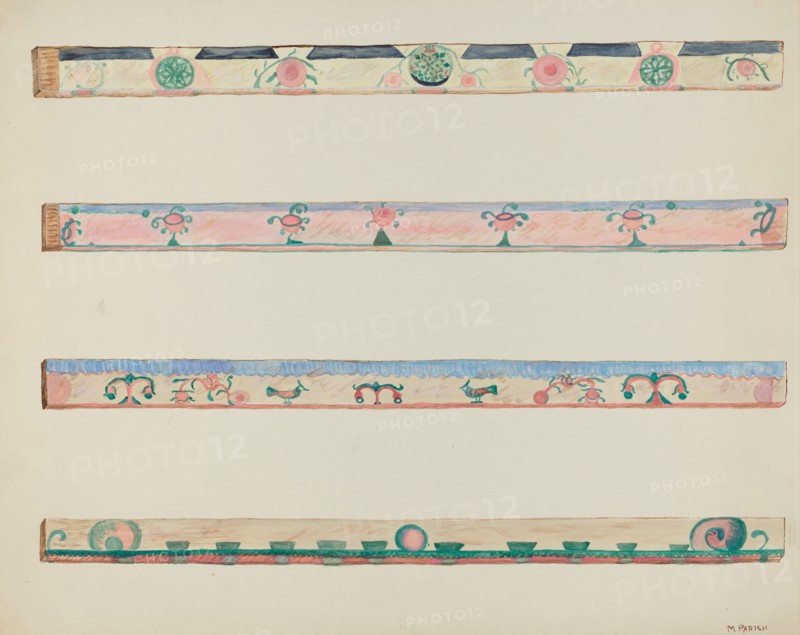 Vigas, c. 1937. Creator: Marjery Parish.