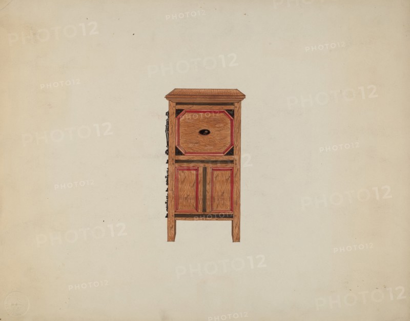Side View of Hartford Chest, c. 1936. Creator: Martin Partyka.