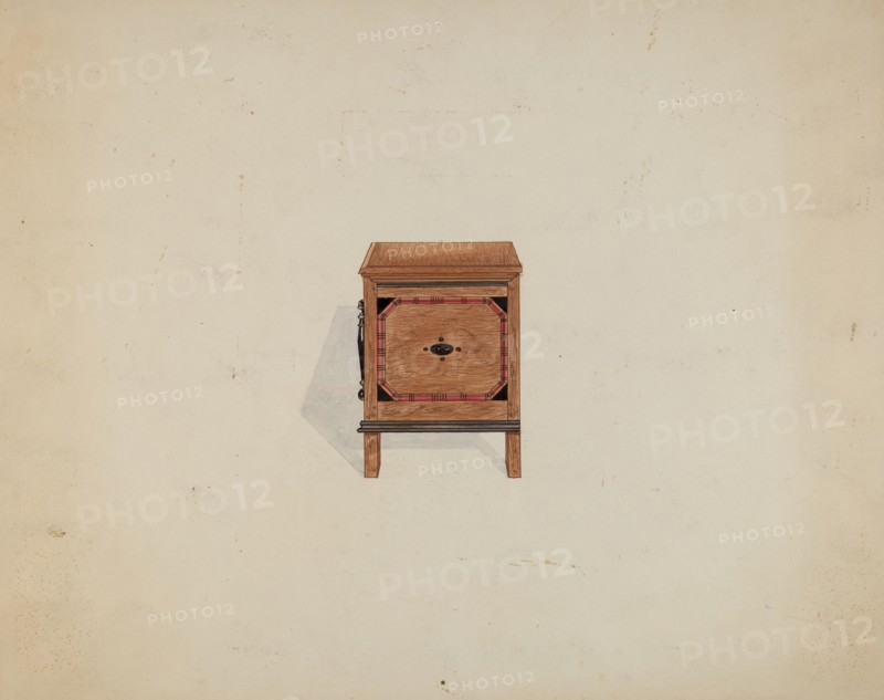 Side View of Blanket Chest, c. 1936. Creator: Martin Partyka.
