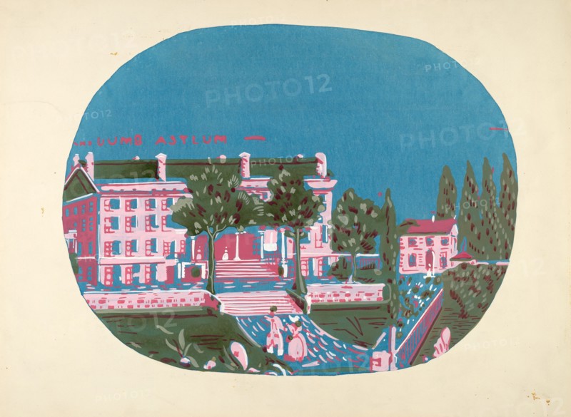 Bandbox Design (Deaf and Dumb Asylum), c. 1939. Creator: Martin Partyka.