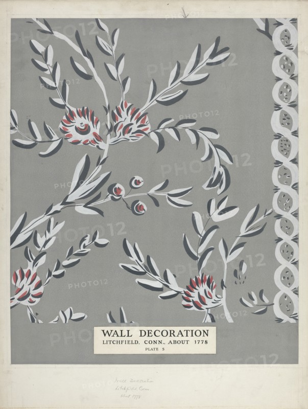 Decorated Wall, c. 1938. Creator: Martin Partyka.