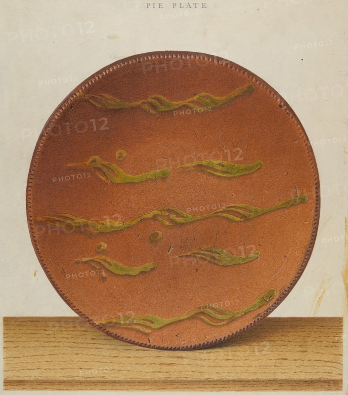 Pie Plate, c. 1939. Creator: Alfred Parys.