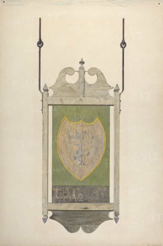 Tavern Sign, 1935/1942. Creator: Alfred Parys.