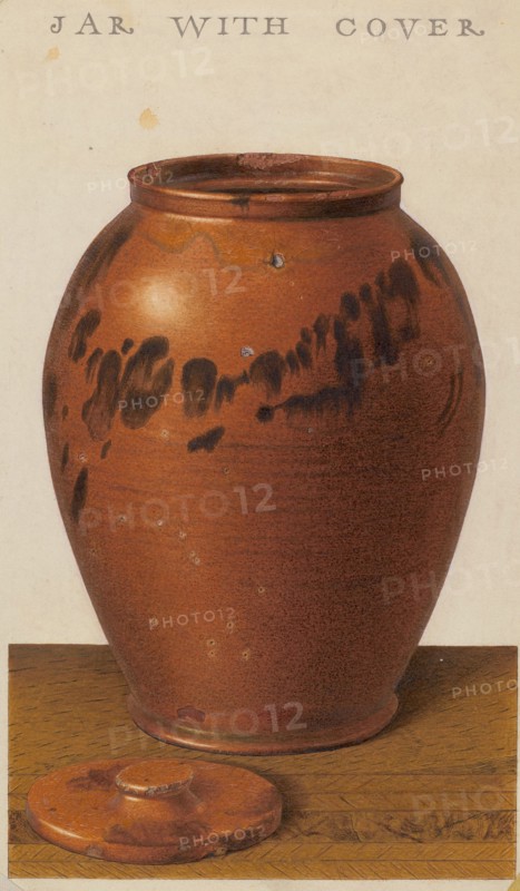 Covered Jar, c. 1939. Creator: Alfred Parys.
