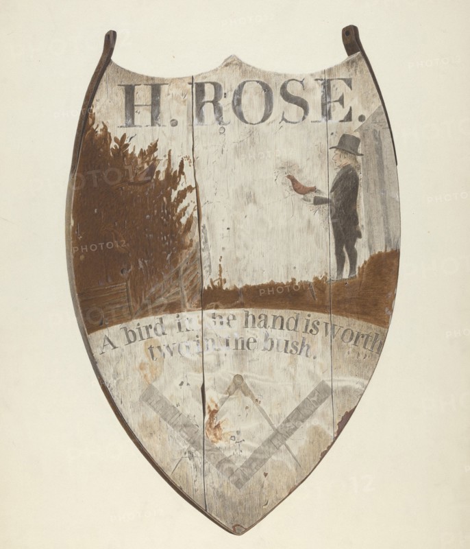 Tavern Sign, c. 1940. Creator: Alfred Parys.