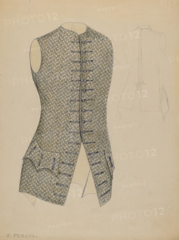Waistcoat, c. 1937. Creator: Jean Peszel.