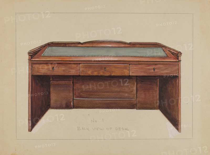 Desk, 1935/1942. Creator: Lawrence Phillips.