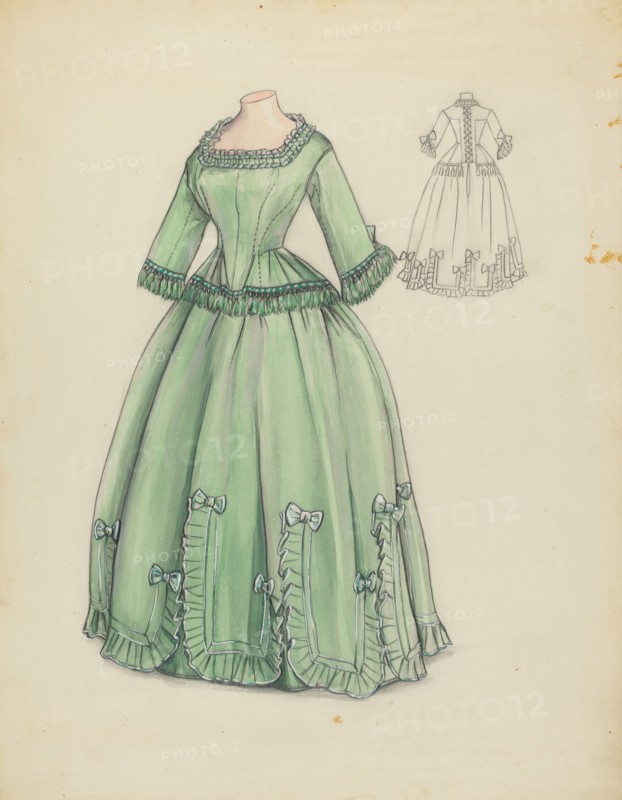 Dress, c. 1939. Creator: Jean Peszel.