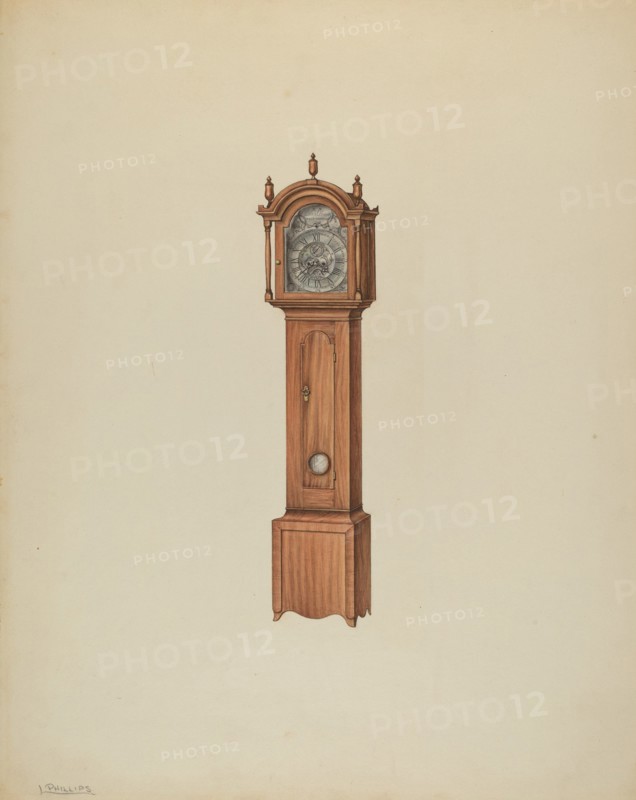 Tall Clock, c. 1938. Creator: Lawrence Phillips.