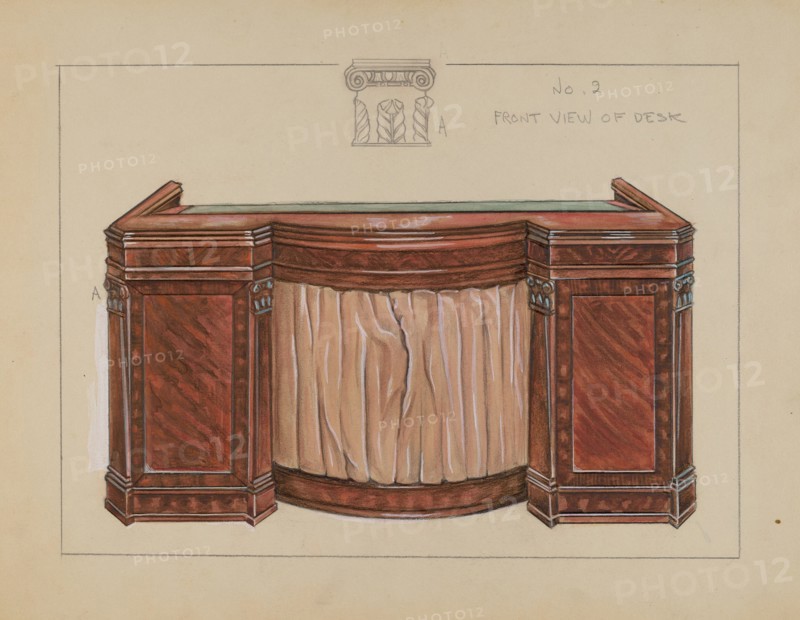 Desk, 1935/1942. Creator: Lawrence Phillips.