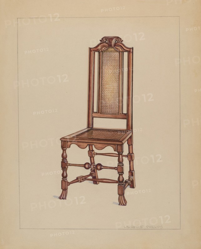 Side Chair, c. 1936. Creator: Lawrence Phillips.