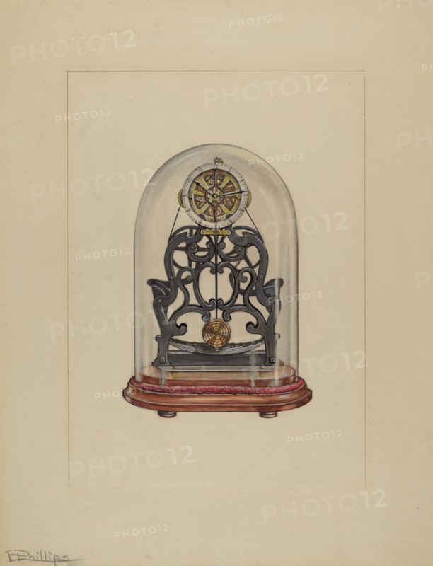 Clock, 1937. Creator: Lawrence Phillips.