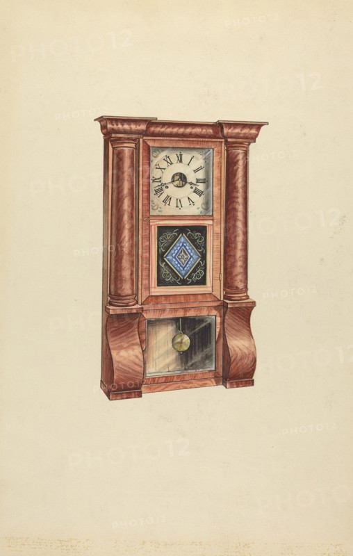 Clock, c. 1953. Creator: Lawrence Phillips.