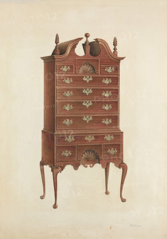 Highboy, c. 1939. Creator: Lawrence Phillips.