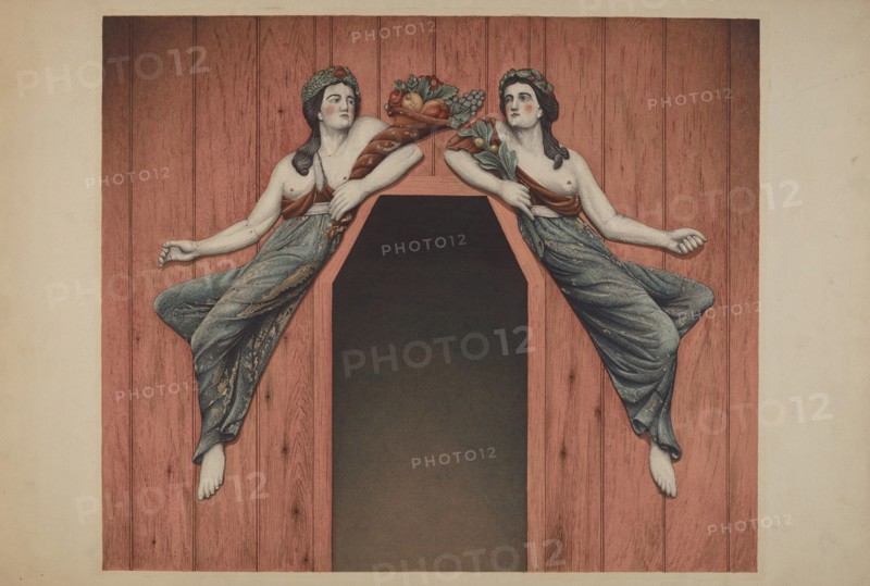 Decorative Figures "Peace and Plenty", c. 1938. Creator: Robert Pohle.