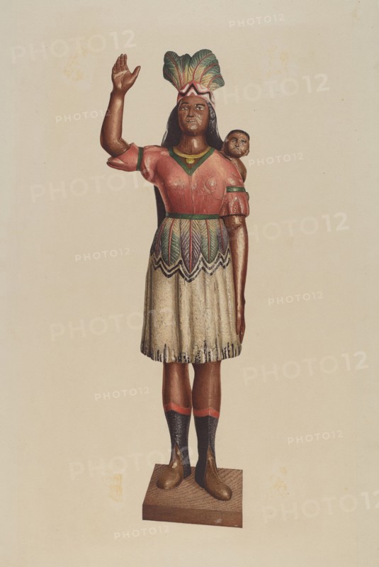 Cigar Store Indian, 1935/1942. Creator: Robert Pohle.