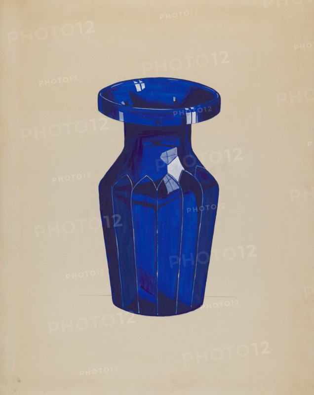 Cobalt Vase, c. 1936. Creator: Dorothy Posten.