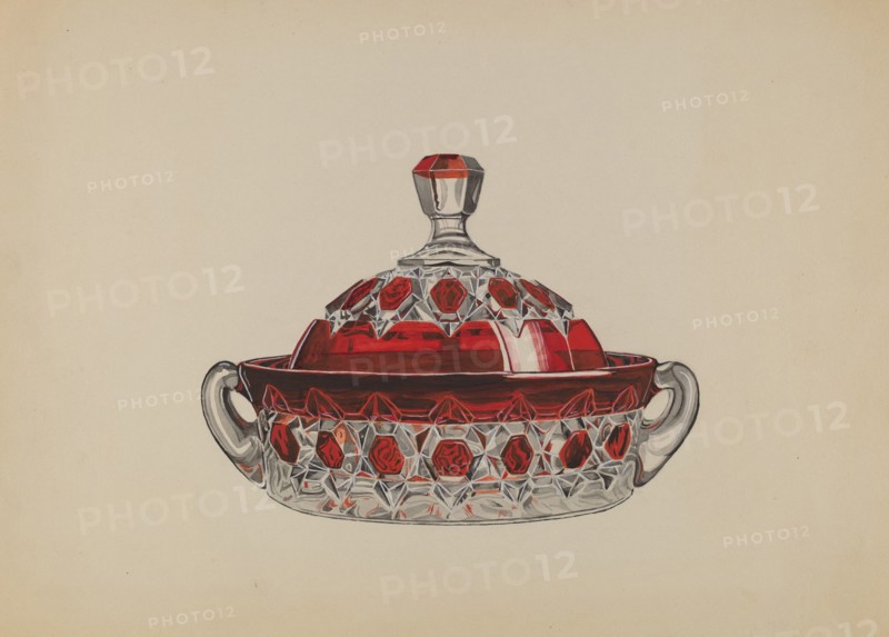 Butter Dish, c. 1936. Creator: Dorothy Posten.