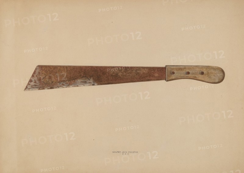 Corn Knife, 1939. Creator: Walter Praefke.
