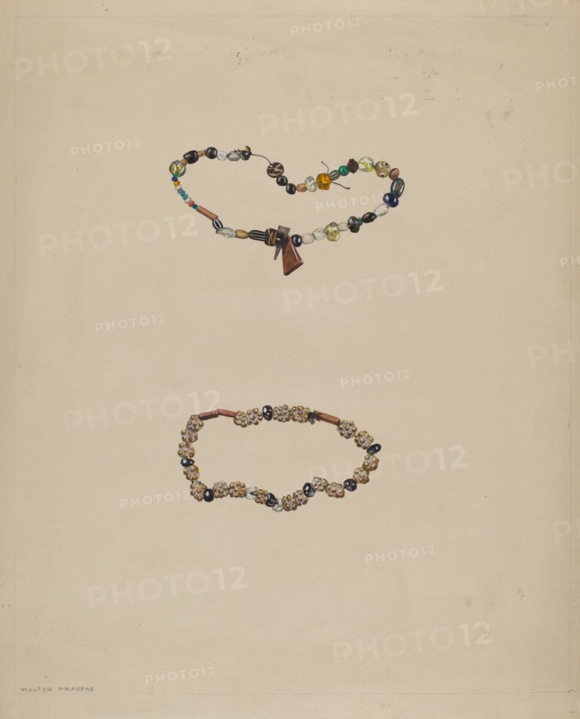 Trade Beads, c. 1936. Creator: Walter Praefke.