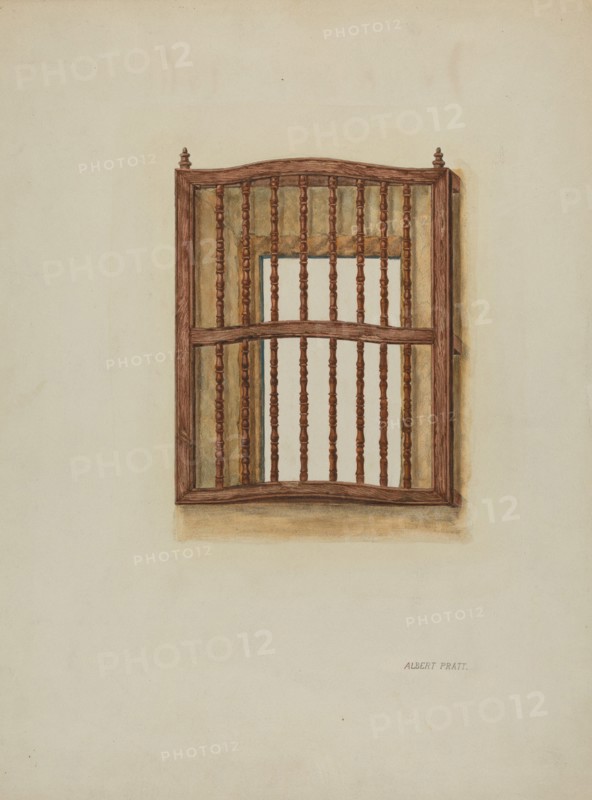 Wood Grille, c. 1939. Creator: Albert Pratt.