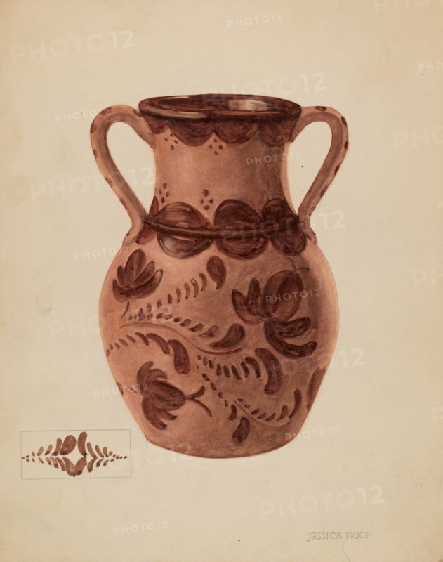 Vase, c. 1937. Creator: Jessica Price.
