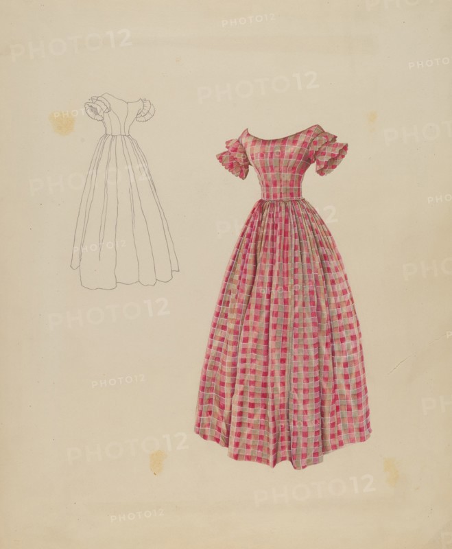 Afternoon Dress, c. 1937. Creator: Ray Price.
