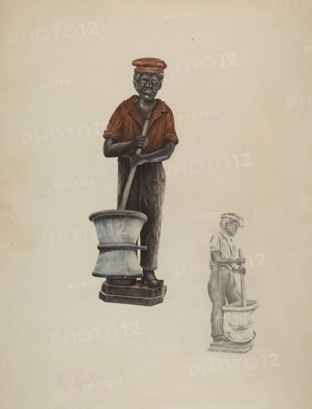 Drug Store Figure, c. 1937. Creator: Ray Price.