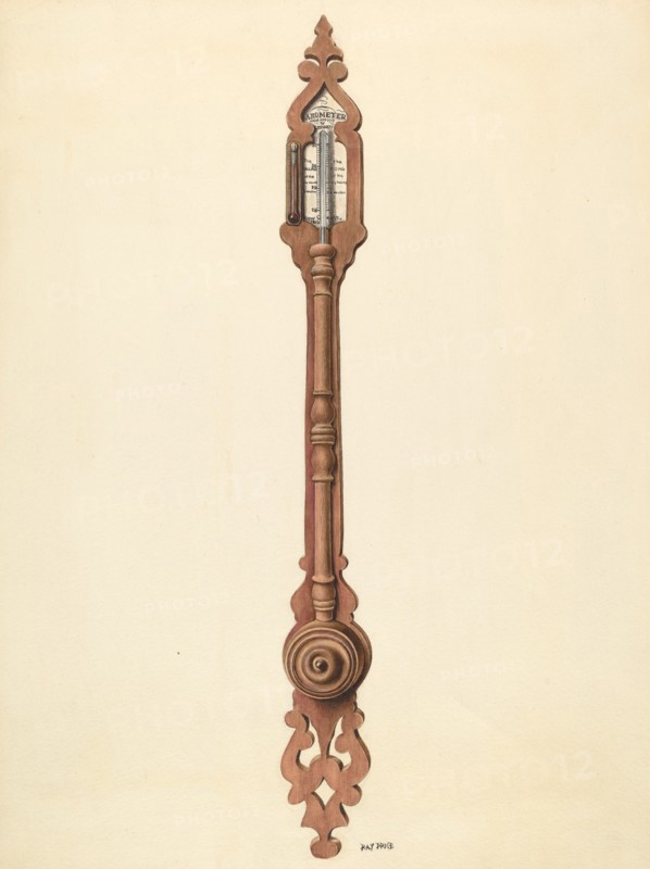 Mercury Barometer, c. 1940. Creator: Ray Price.