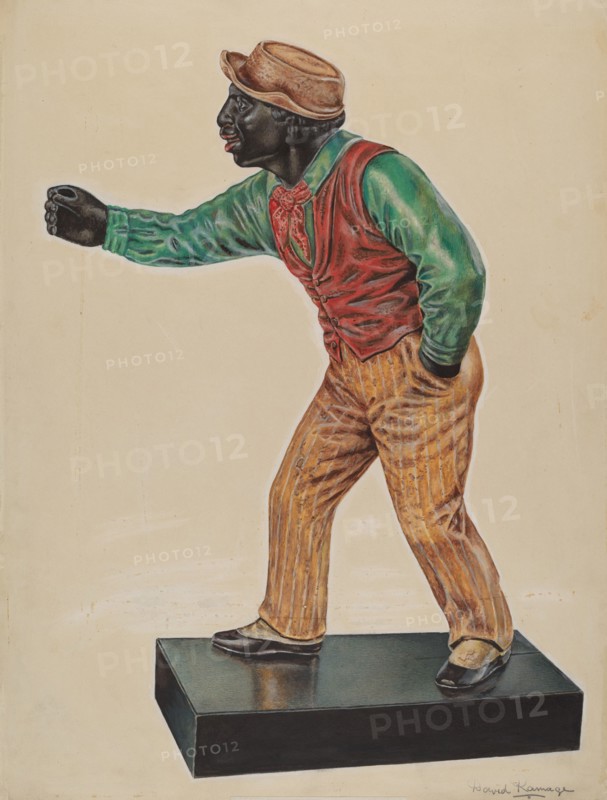 Hitching Post, c. 1937. Creator: David Ramage.