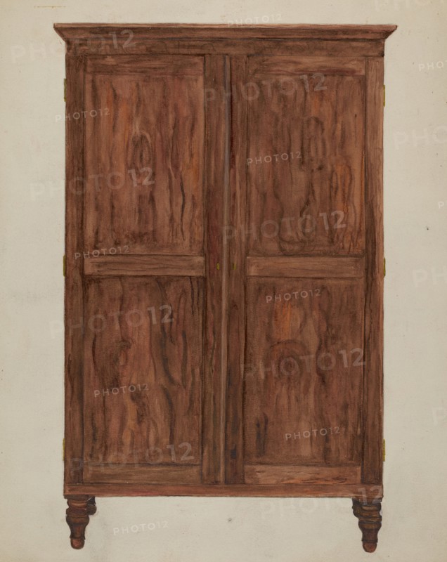 Wardrobe, John Marshall's, c. 1937. Creator: Edna C. Rex.