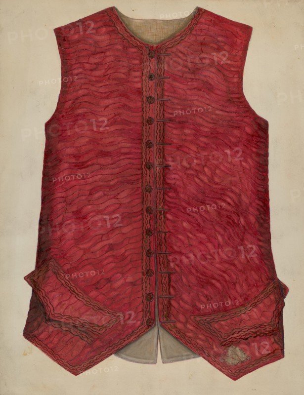 Wedding Vest, c. 1938. Creator: Edna C. Rex.