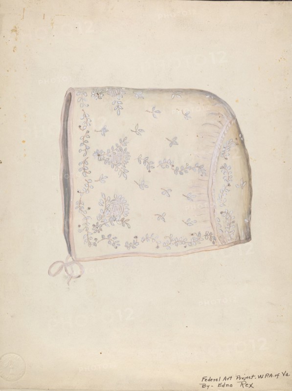 Baby's Cap, c. 1937. Creator: Edna C. Rex.