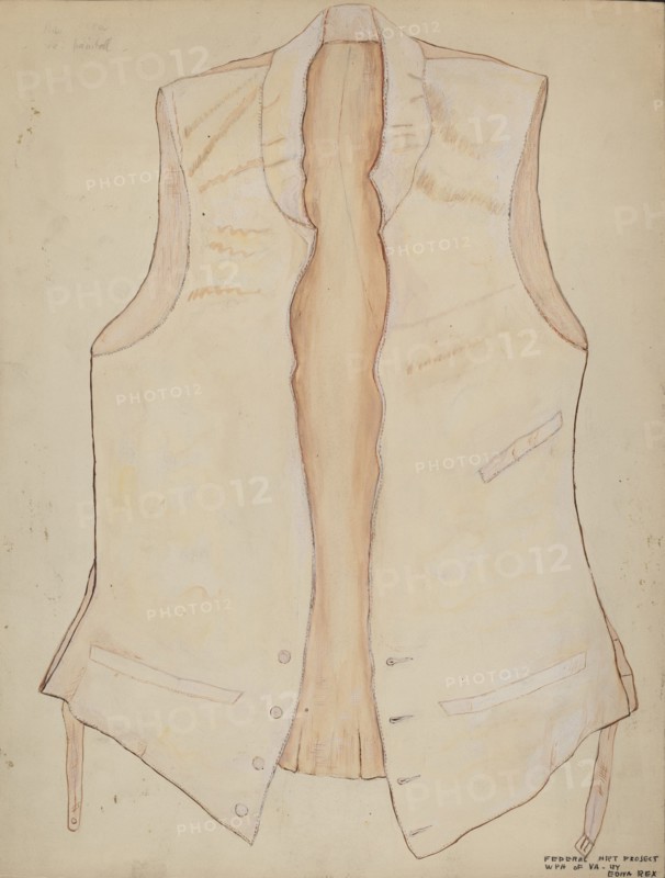 Wedding Vest, 1935/1942. Creator: Edna C. Rex.