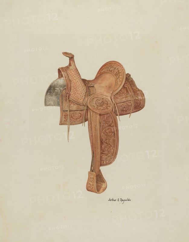 Spanish Southwest Saddle, c. 1939. Creator: Arthur P. Reynolds.