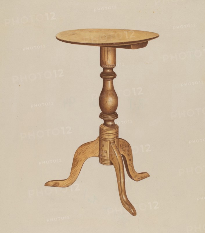 Occasional Table, c. 1938. Creator: Michael Riccitelli.