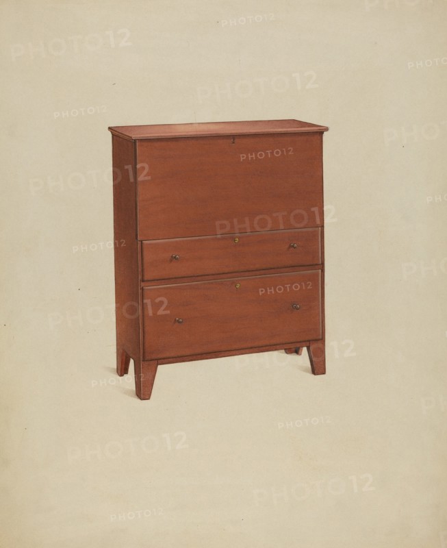Shaker Chest of Drawers, 1937. Creator: Winslow Rich.